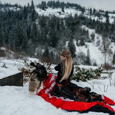 Казковий Дім З Чаном-Джакузі,Басейн Tatil Evi Slavske
