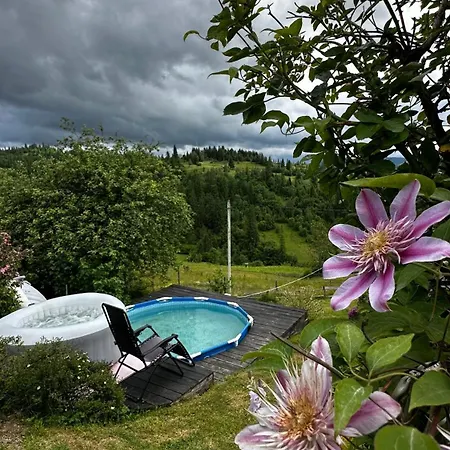 펜션 казковий дім та Garden два будиночки в горах з чаном-джакузі *