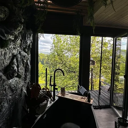 Holiday home казковий дім та Garden два будиночки в горах з чаном-джакузі Slavske